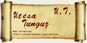 Uteša Tunguz vizit kartica
